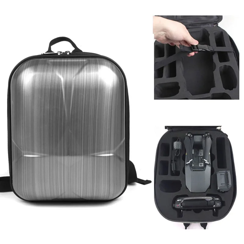 Best LHQ DJI MAVIC Pro Hard Shell Backpack Mini Hardshell CaseWaterproof Anti-Shock Carrying bag for Mavic Pro Accessories 