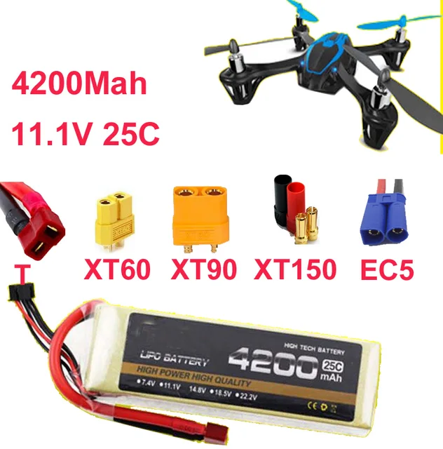 $39.86  high rate battery 25C 3s 11.1v 4200mah drone battery aircraft li-poly battery 25C low resistance re