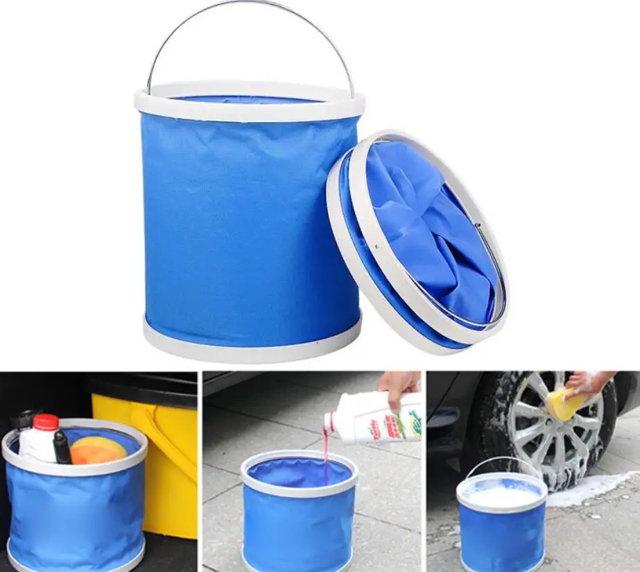 

Bucket for Fishing Promotion Folding Bucket Car Wash Outdoor Thick Silicone Fishing Supplies Free shipping 5L Portable Camping