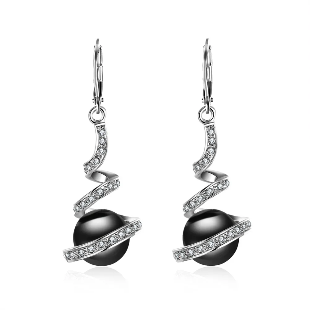 

V883 Fashion Star Drop Earring for women Wedding Engagement Jewelry Gold Plated