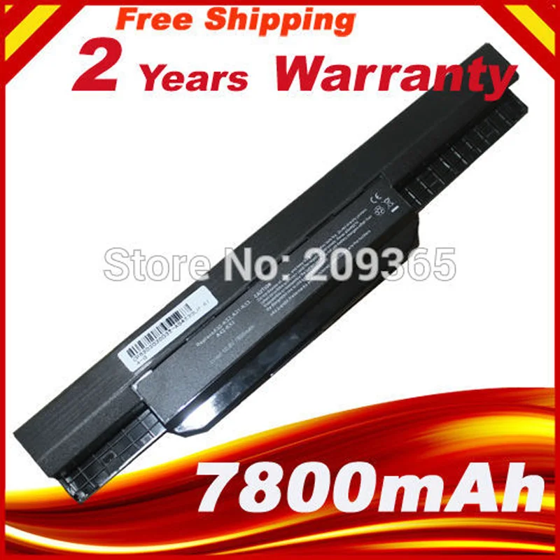 

HSW 7800mAh Laptop battery For ASUS K53 K53B K53BY K53E K53F K53J K53S K53SD K53SJ K53SV K53T K53TA K53U fast shipping