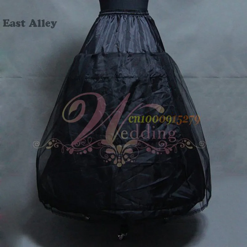 Черный невесты Интимные аксессуары 3 Обручи 1 Слои Комбинации для женщин Свадебные Нижняя юбка