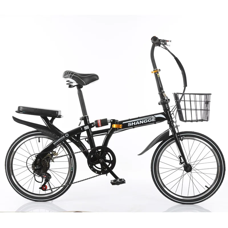 Складные шины для велосипеда, 16 дюймов, 20 дюймов, дисковые тормоза для детей, взрослых, мужчин и женщин, ультра-светильник, портативный маленький велосипед - Цвет: 16