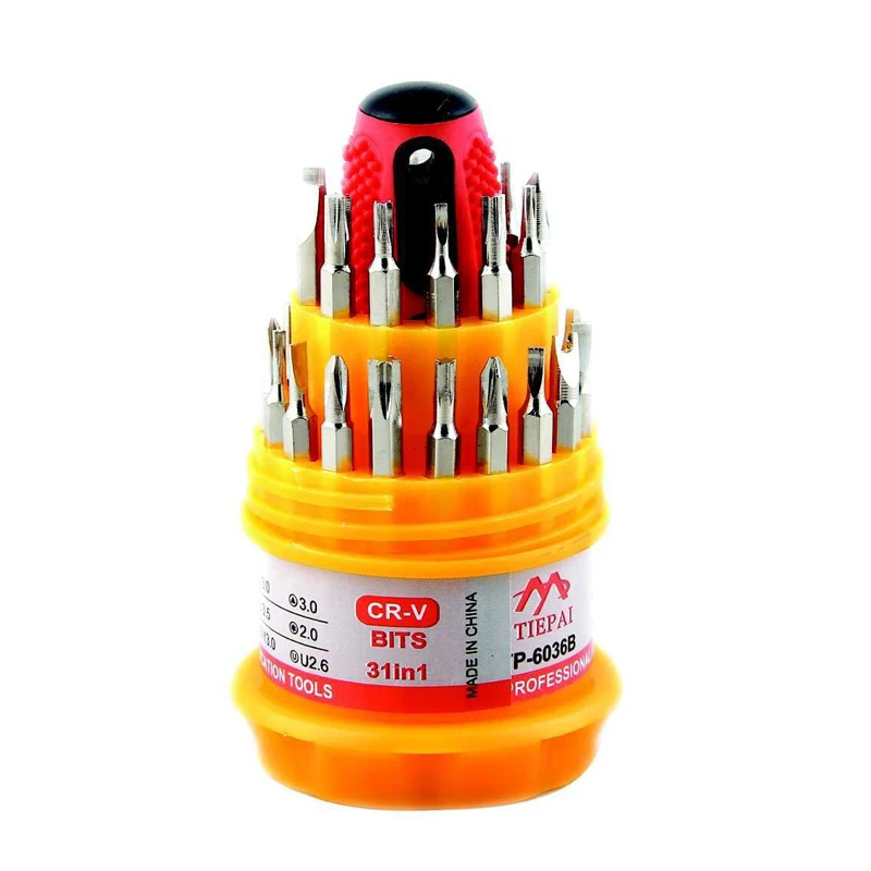 31 in 1 tower Multi Bit Screwdrivers Tools set hand Repair Kit for PC