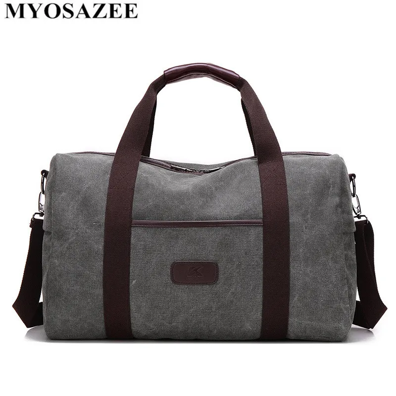 

MYOSAZEE New Travel Bag Large Capacity Men Hand Luggage Travel Duffle Bags Multifunctional Travel Bag Nylon Weekend Bags