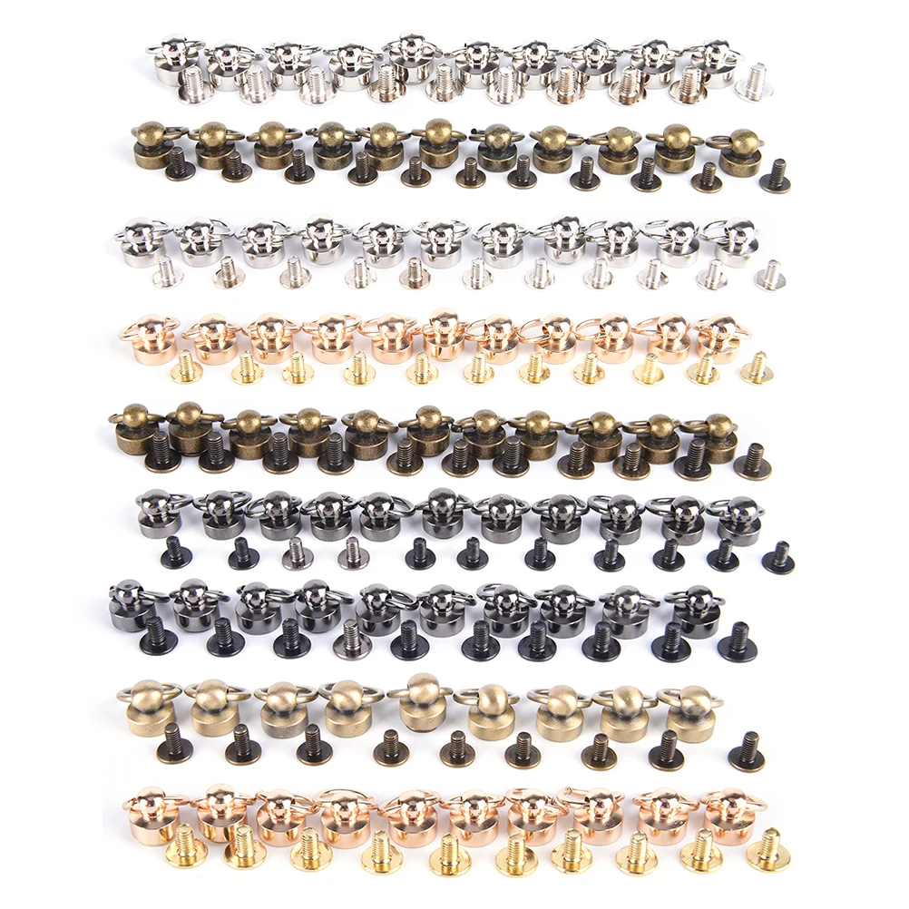 10pcs Luggage Bag Buckle Tongs Snap Hook Ring With Screws DIY Bag Parts Accessories