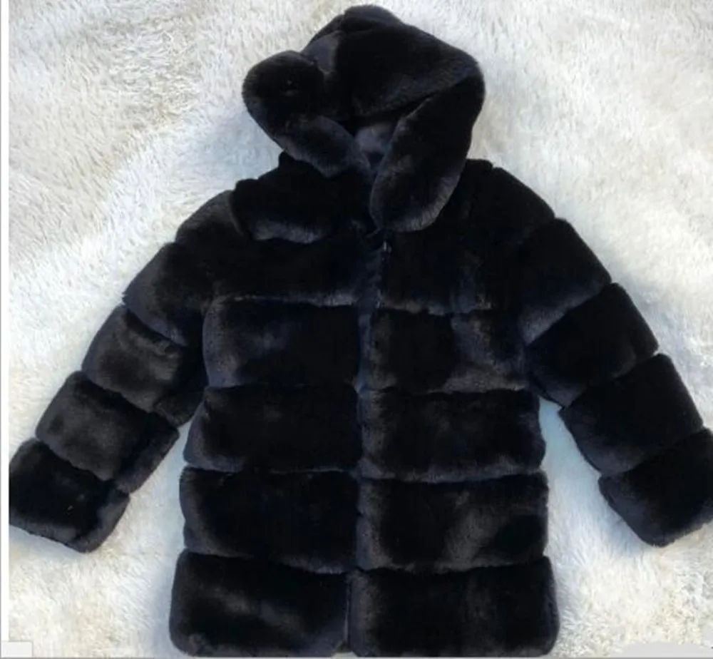 Lisa Colly новая куртка из искусственного меха женские Пальто меховое зимнее искусственное меховое пальто с капюшоном толстые меховые пальто Верхняя одежда