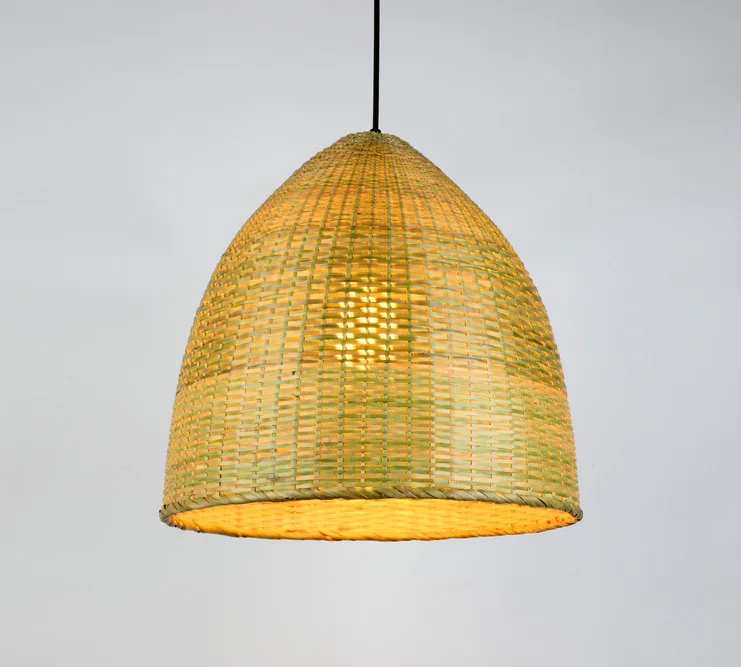 

Chinese style hand knitting bamboo art Pendant Lights Rustic indoor simple E27 LED lamp for porch&corridor&agritainment LHDD069