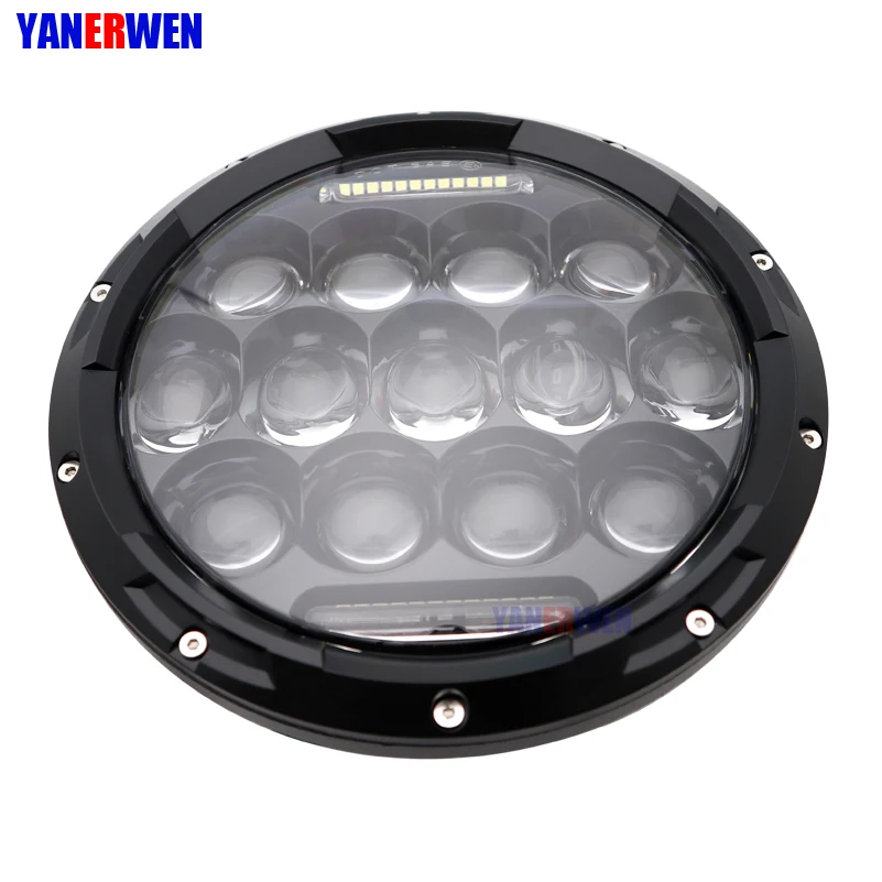  7inch 75W LED Headlight Car Led Driving Light Hi/Lo Beam DRL H4 H13 12V 6000K For Jeep Wrangler AM  - 33015523032