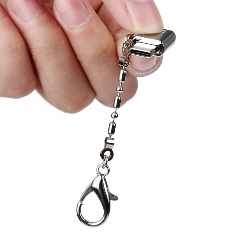 Металлический комплект адаптеров для ключей с разъемом Type C Mini Micro USB на и OTG