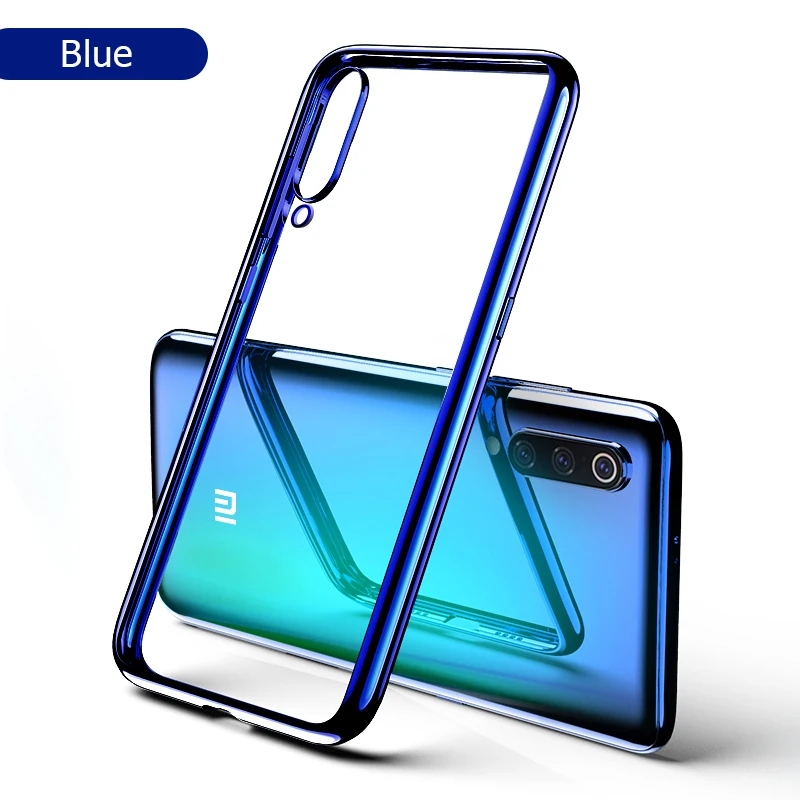 For Xiaomi Mi 9 Case 3D Laser Plating Luxury TPU Soft Clear Cover For Xiaomi Xiomi Mi 9 SE Mi9 Bright Crystal Phone Cases
