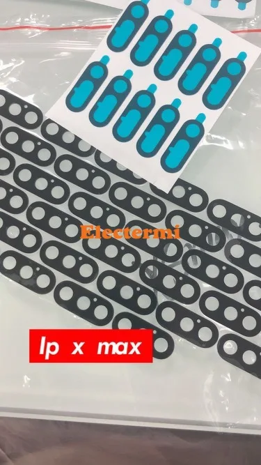 

FREE SHIPPING 50PCS X XS MAX Camera Lens Glass Camera Real Cover Lens With Adensive Sticker For Apple iPhone X XS Max