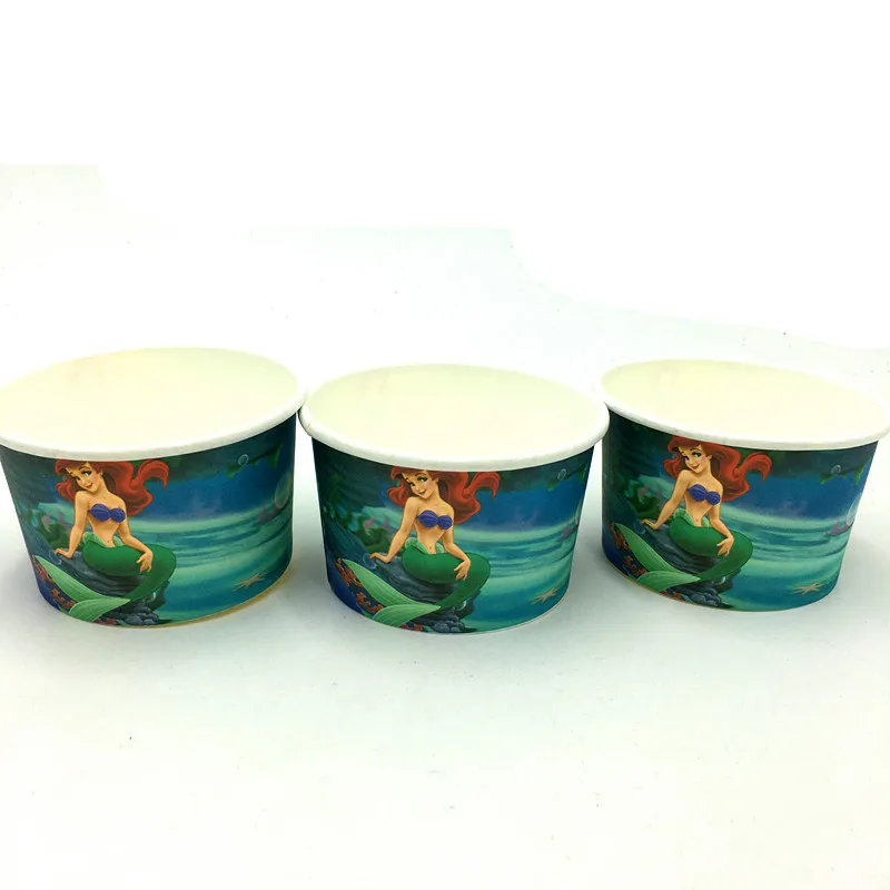 

10PCS/LOT MERMAID ICE CREAM CUPS BOWLS KIDS BIRTHDAY PARTY WEDDING PARTY SUPPLIES MERMAID BIRTHDAY PARTY ICE CREAM BOWLS