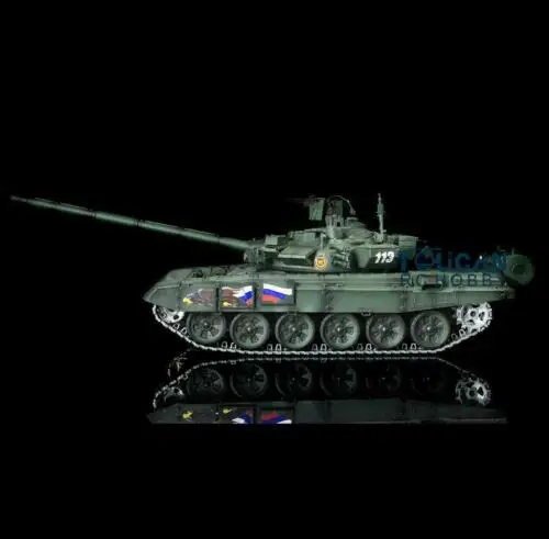 2,4G Henglong 1/16 зеленый 6,0 Улучшенная металлическая Версия Россия T90 RTR rc Танк 3938 TH13012