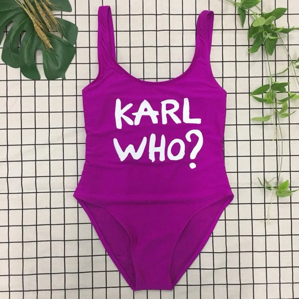 KARL WHO Summer Hot Spring Beach Triangle Bathing Suit ConservatIve One-Piece Women's Sexy Backless Bikini Swimsuit C0075 | Спорт и
