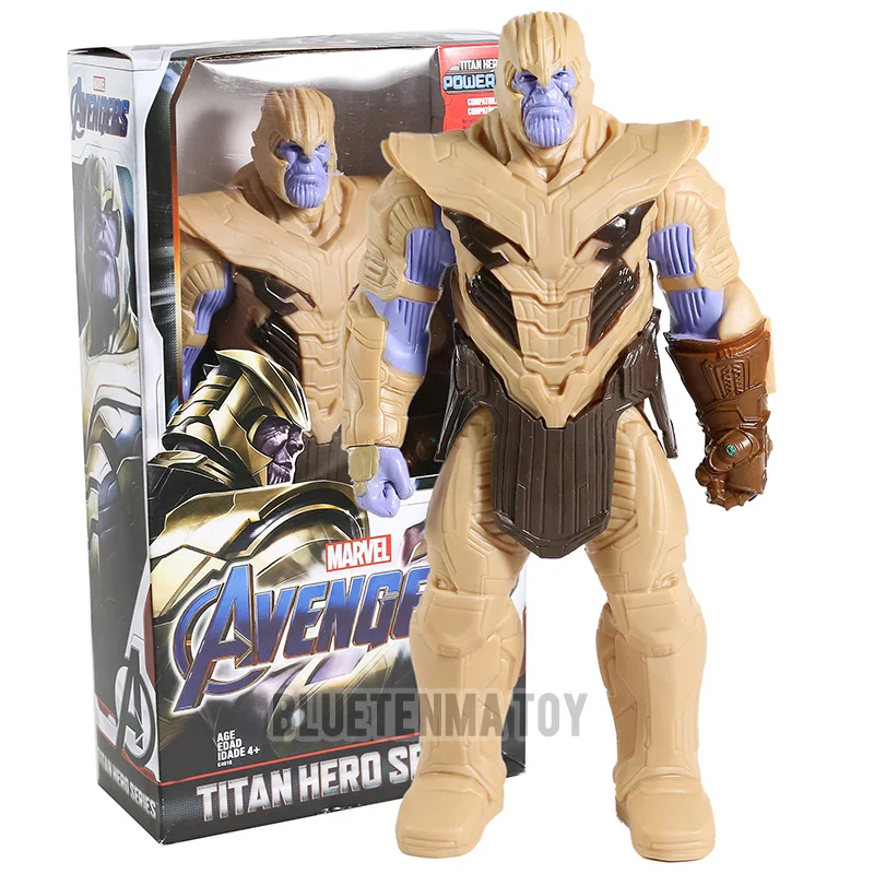 Marvel Мстители 4 Endgame Antman Ронин Железный человек Тор Капитан Марвел Халк Титан герой серии фигурка игрушка - Color: Thanos box