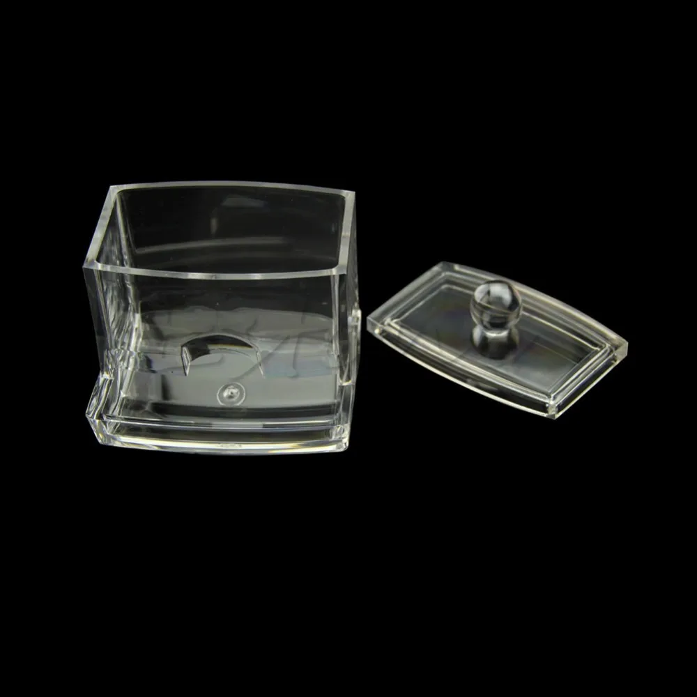 Прозрачный ABS косметические ватные палочки держатель ящик для хранения Контейнер Органайзер коробка
