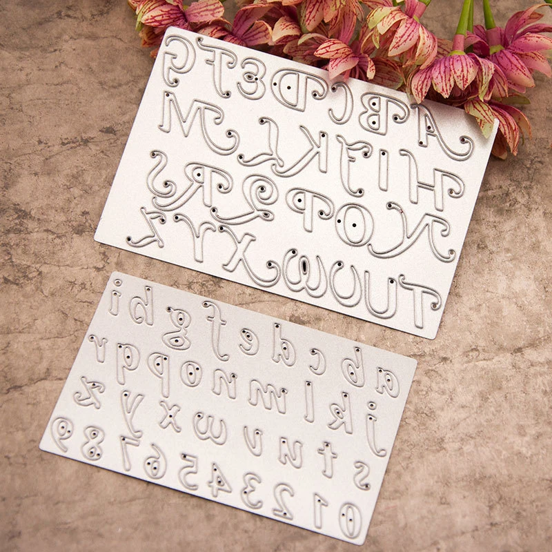 

Alphabet Cutting Dies Practical Carbon Steel Paper Cutting Card Template DIY Handcraft Scrapbooking Card Embossing Stencils