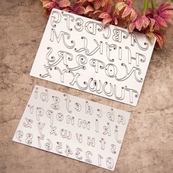 

Alphabet Cutting Dies Practical Carbon Steel Paper Cutting Card Template DIY Handcraft Scrapbooking Card Embossing Stencils