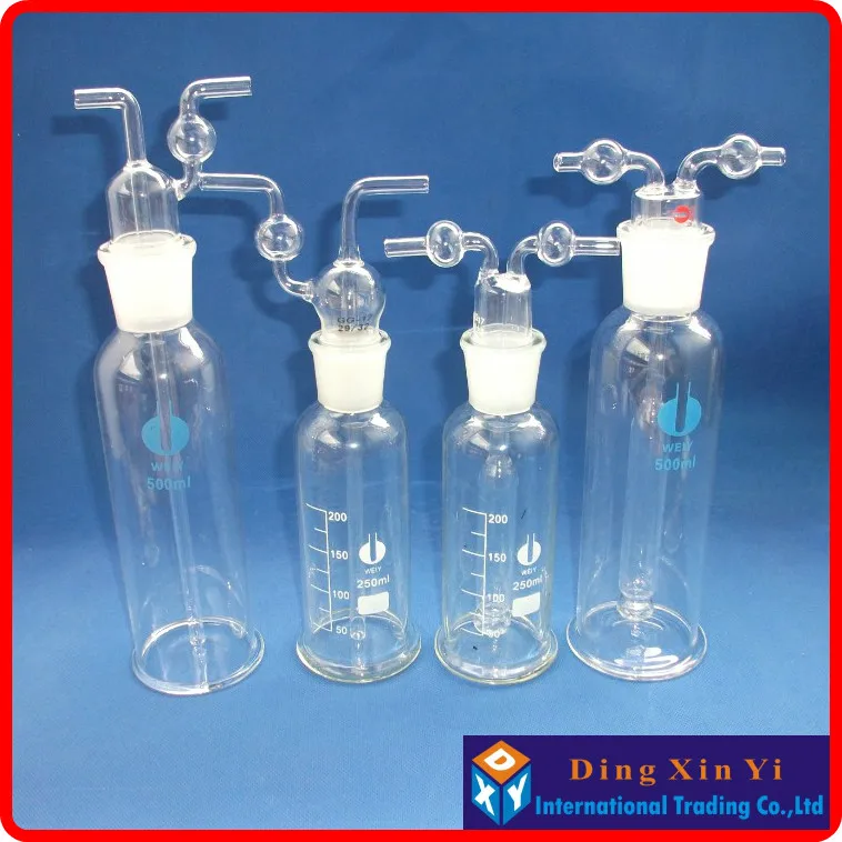Frasco de Lavagem de Gases Laboratório de Vidro Peças Lote ml Monteggia Tubo Poroso Muencks 2 - 500 9 High Quality bottle copper