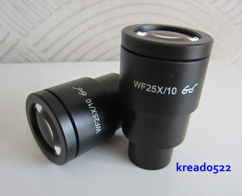 WF25X 9mm High EyePoint Wide Angle Stereo Microscope Eyepiece Lens for