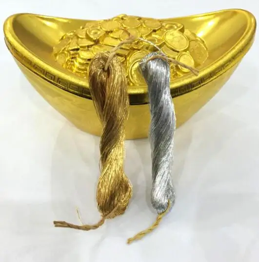 TPRPYN 10 шт./лот, Золотая Красивая нить для вышивки, нить для шитья