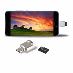 USB считыватель карт OTG type-C/Micro адаптер USB 2,0 TF/Micro SD/SDXC система Ультра высокая скорость передачи данных