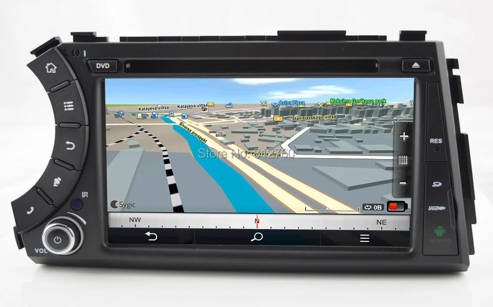 Flash Deal Android 9.0 4G RAM 64G ROM DSP IPS AV Output CAR GPS For Ssang yong Ssangyong Actyon Kyron dvd player radio screen receiver 3