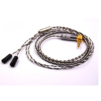 

Earphone cable 160 core single crystal sterling silver & 130 copper silver palladium alloy line mixed earphone upgrade for IE80