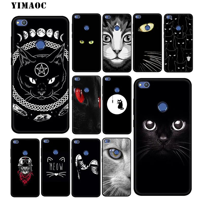 YIMAOC черный кошачий глаз мягкий чехол для huawei mate 20 10 P30 P20 Pro P10 P9 P Smart Z 2019 &amp Nova 3 3i Lite |