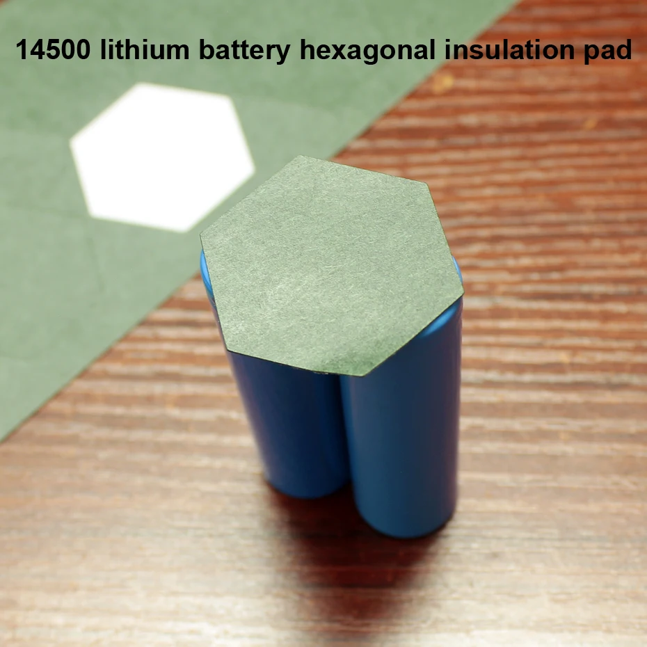 

20pcs/lot 14500 lithium battery pack hexagonal insulation pad polygon solid package barley paper gasket insulation meson