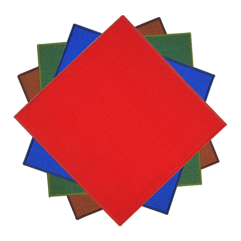 Чистый цвет 78x78 см или 83X83 см маджонг игра мягкая тишина Противоскользящий коврик Настольная игра маджонг мАч-джонг ковер легко складывается