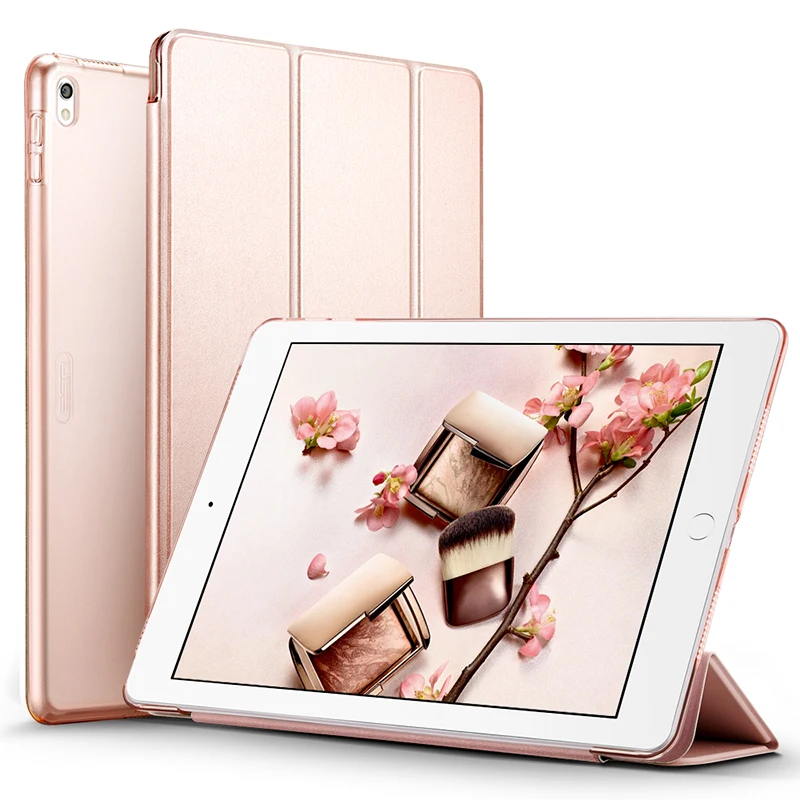 

Case for iPad Pro 10.5 inches, Color PU Leather Transparent PC Back Ultra Slim Light Weight Trifold Smart Cover Case