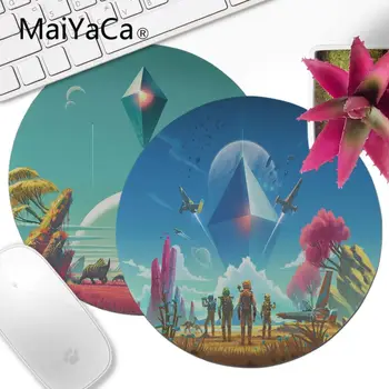 

MaiYaCa No Man'S Sky Unique Desktop Pad Game Round Mousepad Keyboards Mat Gamer Gaming mouse pad Desk Mat anime mouse pad