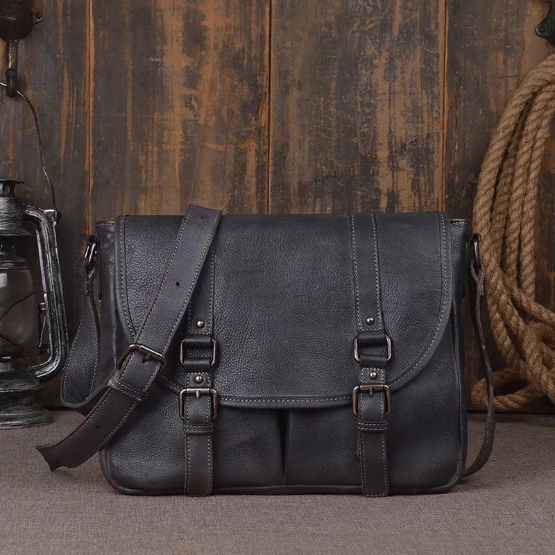 

2018 New Men's Business Bag Brand Genuine Leather Male Fashion Shoulder Bags Luxury Cow Leather Handbag Men Crossbody Bag