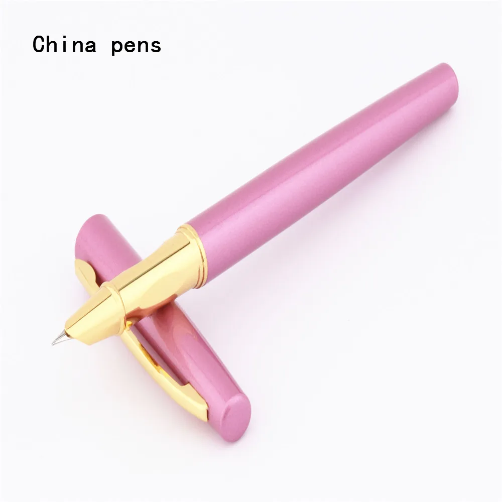 

Luxury quality 7027 Rose red Business office fine nib Fountain Pen New Student office stationery pen