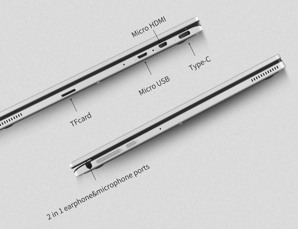 Джемпер EZbook X1 ноутбука 11,6 "FHD ips сенсорный экран ноутбука Близнецы озеро N4100 4 Гб DDR4 64 GB eMMC 64 Гб SSD Win10 нетбука