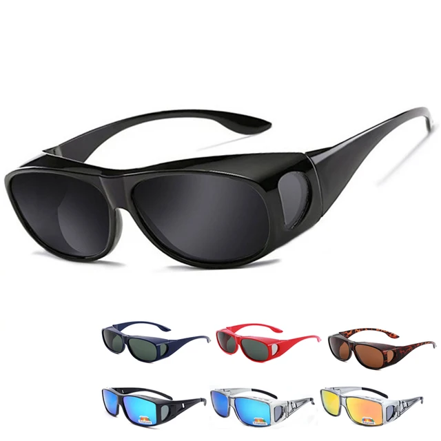 US $5.99 Fitover Sunglasses Polarized Fit Over Glasses for Myopia Cycling Fishing Camping Driving UV Sport E
