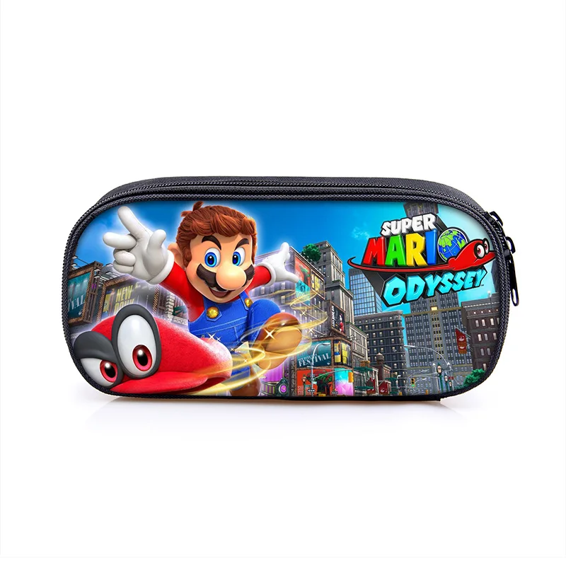 Super Mario Bros Sonic Kids PencilBag, Студенческая сумка для детей, новая милая Высококачественная канцелярская сумка, пенал