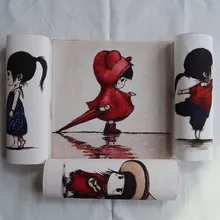 Симпатичная окрашенная вручную ткань с цифровым принтом хлопок пэчворк 19*19 см ручной DIY позиционирования Ткань Домашний декор