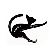 2 шт./компл. Для женщин кошка линия подводка для глаз Трафареты Pro глаз Макияж глаз шаблон формирователь модели легко оттенков для макияжа