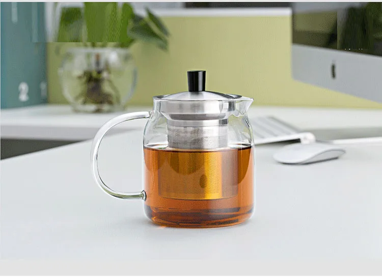 Samadoyo 700 мл современный чайный набор кунг-фу высокоборосиликатный стеклянный чайник с фильтром из нержавеющей стали офисная чайная чашка S045