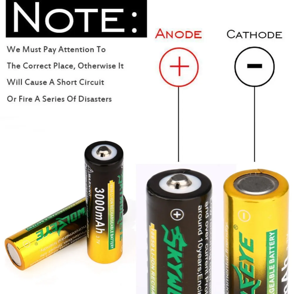 3 7 V 18650 3000 mAh литий ионная аккумуляторная батарея для фонарика лампа фонарь