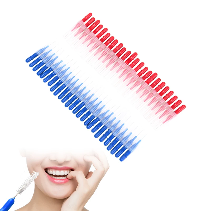 50 pcs Floss Sticks Tooth Flossing Head Hygiene Dental Plastic