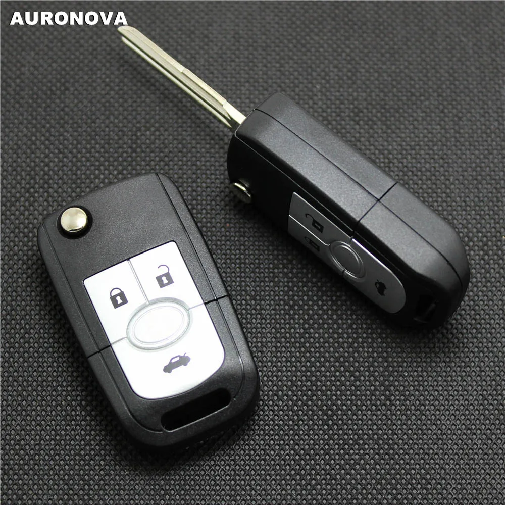 Auronva для Buick Excelle 2005-2008 автомобильный ключ Замена 4 кнопки дистанционного ключа оболочка чехол с невырезанным лезвием
