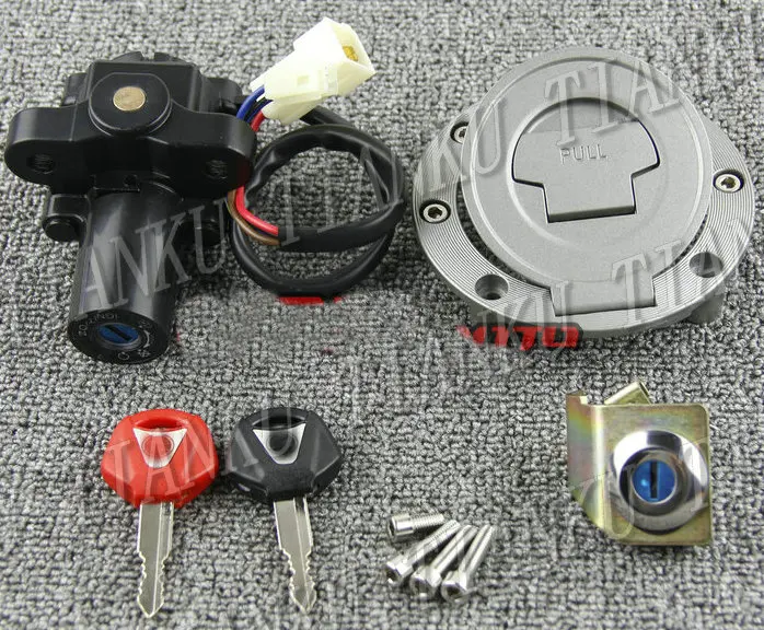 New Motorcycles Ignition Switch Gas Cap Seat Key Lock Set For Yamaha R1