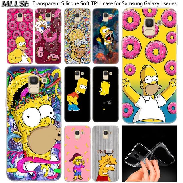 US $1.64 Hot Simpsons Transparent Soft Silicone Case For Samsung Galaxy J2Pro J4 J6 J8 2018 J3 J5 J7 2016 20