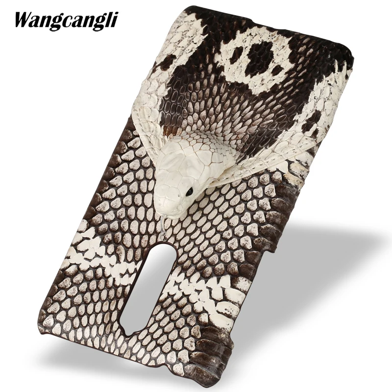 

Luxury Brand genuine snake skin phone case For Nokia 8 phone back cover protective case leather phone case