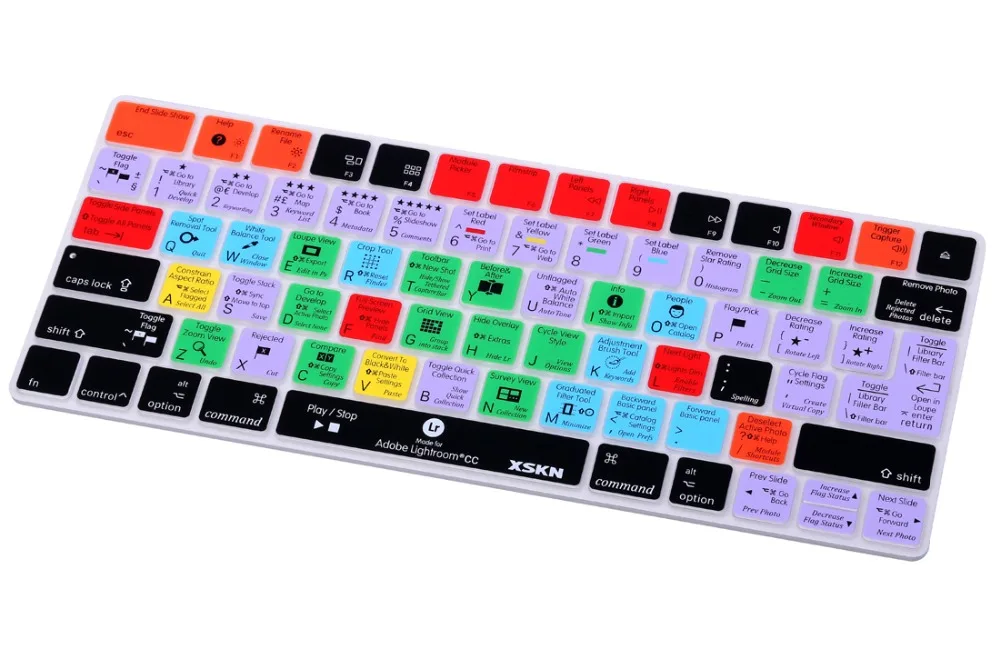 XSKN чехол для клавиатуры с горячими клавишами для Apple Lightroom CC(MLA22LL/A, выпущен