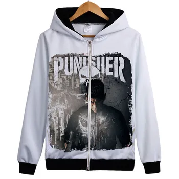 

2018 Netflix Marvel The Punisher hoodies Jon Bernthal the punisher skull hoody sweatershirt coat jacekt Unisex fashion outwear